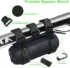 Bicycle Speaker Fixed Strap Portable Bluetooth Speaker Mount Mountain Bike Bottle Cage Golf Cart Speaker Bicycle Bottle Holder 2