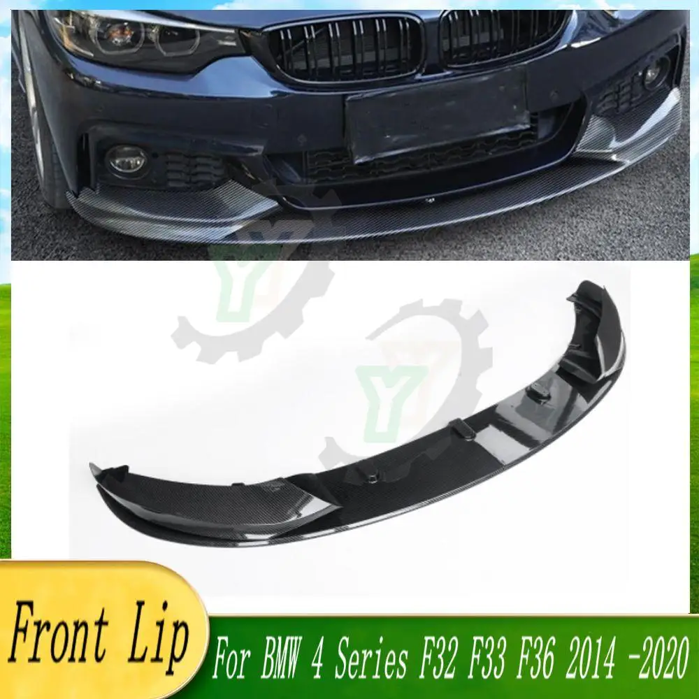 

Car Front Bumper Lip Body Kit Aprons Cover Guard Trim For BMW 4 Series F32 F33 F36 M Sport 2014 2015 2016 2017 2018 2019 2020