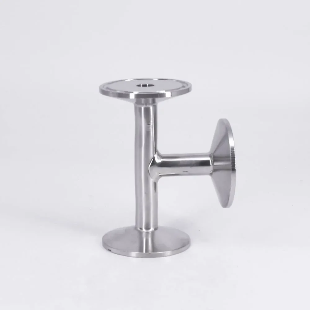 Tubo od 0.5 1.5 Tri Braçadeira t Maneira Conector Encaixe de Tubulação Sanitária Sus304 316 Inoxidável Homebrew 12.7 19 25 32 38 45 51 mm