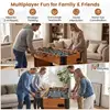 Foosball Table Competition Full Size Soccer Game Table with 22 Players-Natural