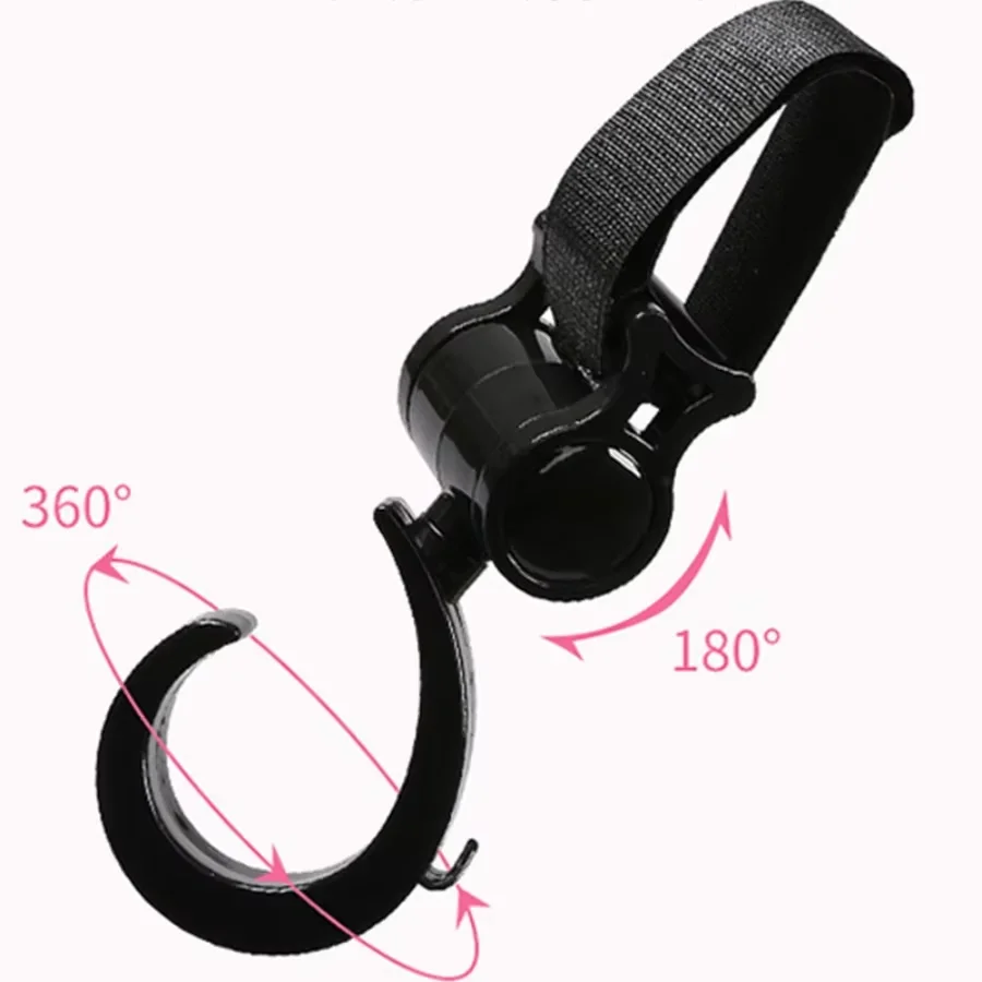 Stroller Accessories Stroller Hooks 1/2PCS Pram Hook Multifunctional Shopping Cart Car Seats Hooks 360 Degree Rotating Hanger Baby Stroller Accessories