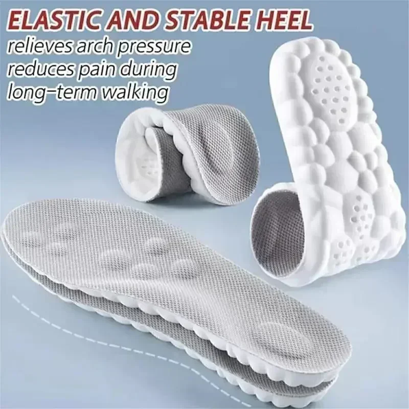 Memory Foam Acupressure Sweat-Absorbent Air Cloud Cushion Insoles