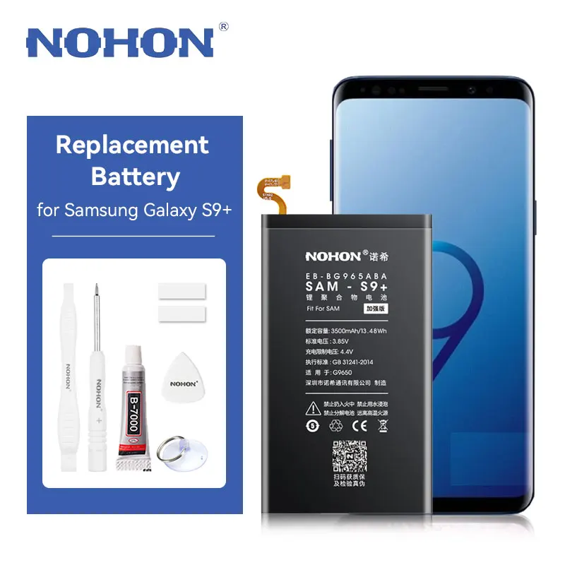 NOHON EB-BG965ABE Battery for Samsung Galaxy S9 Plus G9650 G965F G965U Battery Replacement for Samsung Galaxy S9Plus BG965ABE