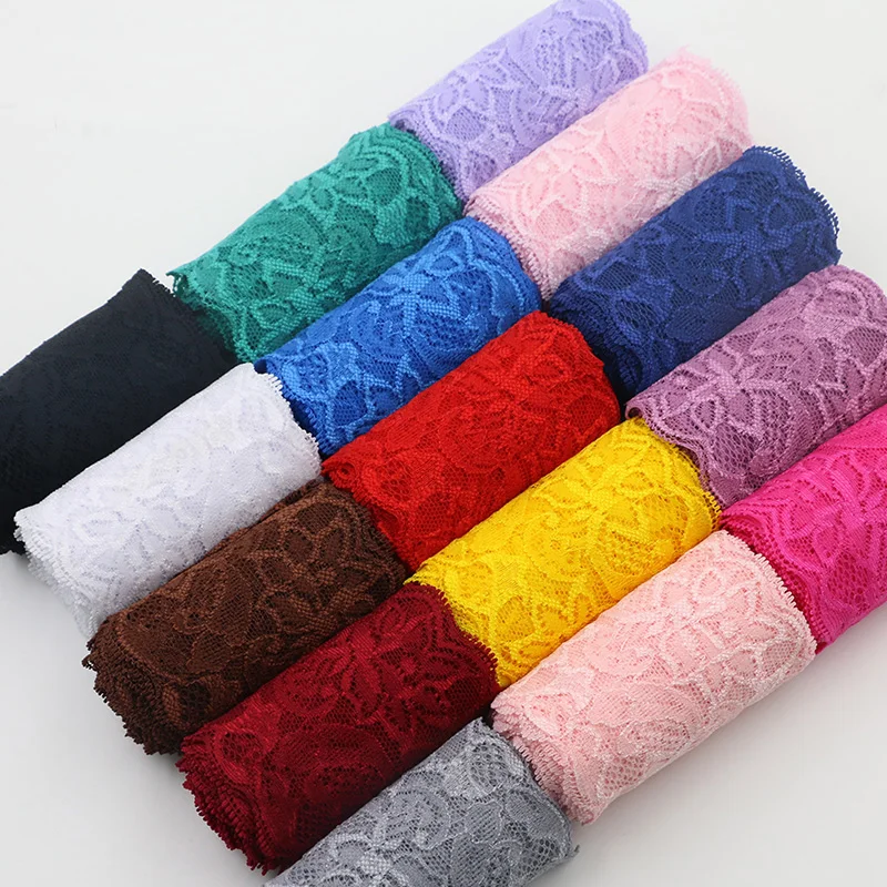 Lace Fabric 8cm Wide Hollow Out Floral Lace DIY Apparel Sewing Fabric Accessories