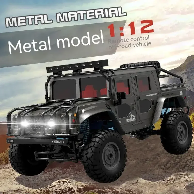 New Rc Toy Car Bg1535 Remote Control Off-Road High-Speed 1:12 Full Scale 2.4g Four-Wheel Drive Climbing Alloy Car Bottom Model 2