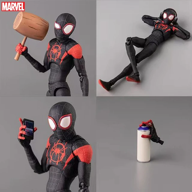 Marvel Spiderman Miles Morales Action Figure Model Spider-Man Into The  Spider Verse Peter Parker Miles Figurine Kids Gifts Toys - AliExpress