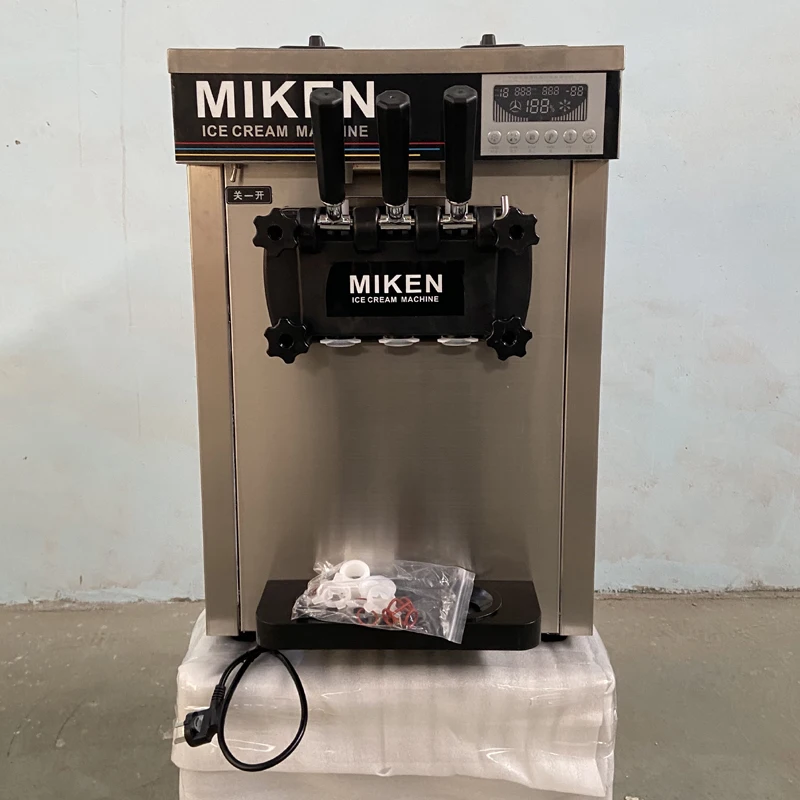 

PBOBP Soft Ice Cream Machine Commercial Ice Cream Making Machine Summer Snack Shop Cafe Desktop Ice Cream Maker