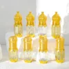 3/6ml Luxury Style Golden Refillable Perfume Bottles Glass Roll-on Essential Oil Bottle Empty Cosmetics Sample Test Container 1
