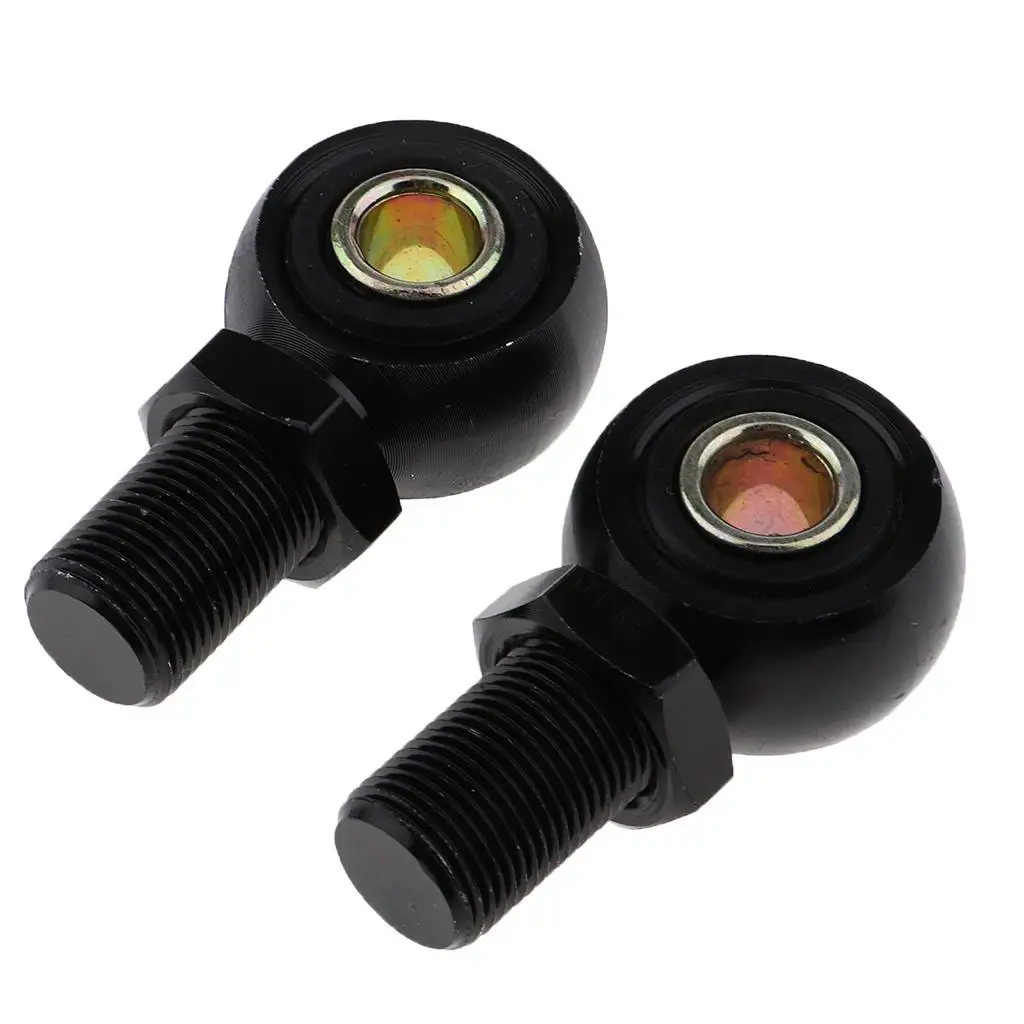 Pair Eye Adapter Eye End for Motorcycle Scooter Shock Absorber 10mm Black