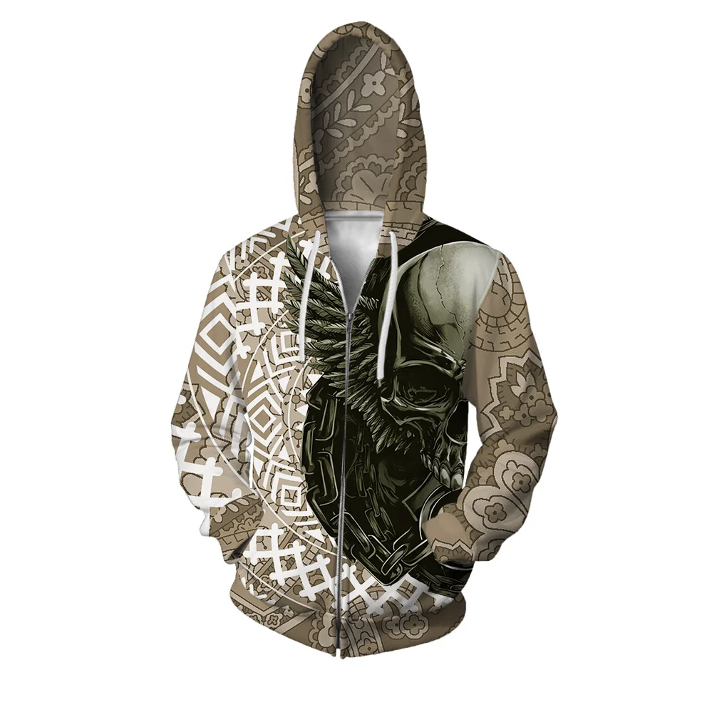 thumbnail image 1 of Sudadera con capucha personalizada para hombre, moderna y versátil, nueva en sudaderas, cómoda y elegante, con cremallera y gran tamaño, 1 of 5