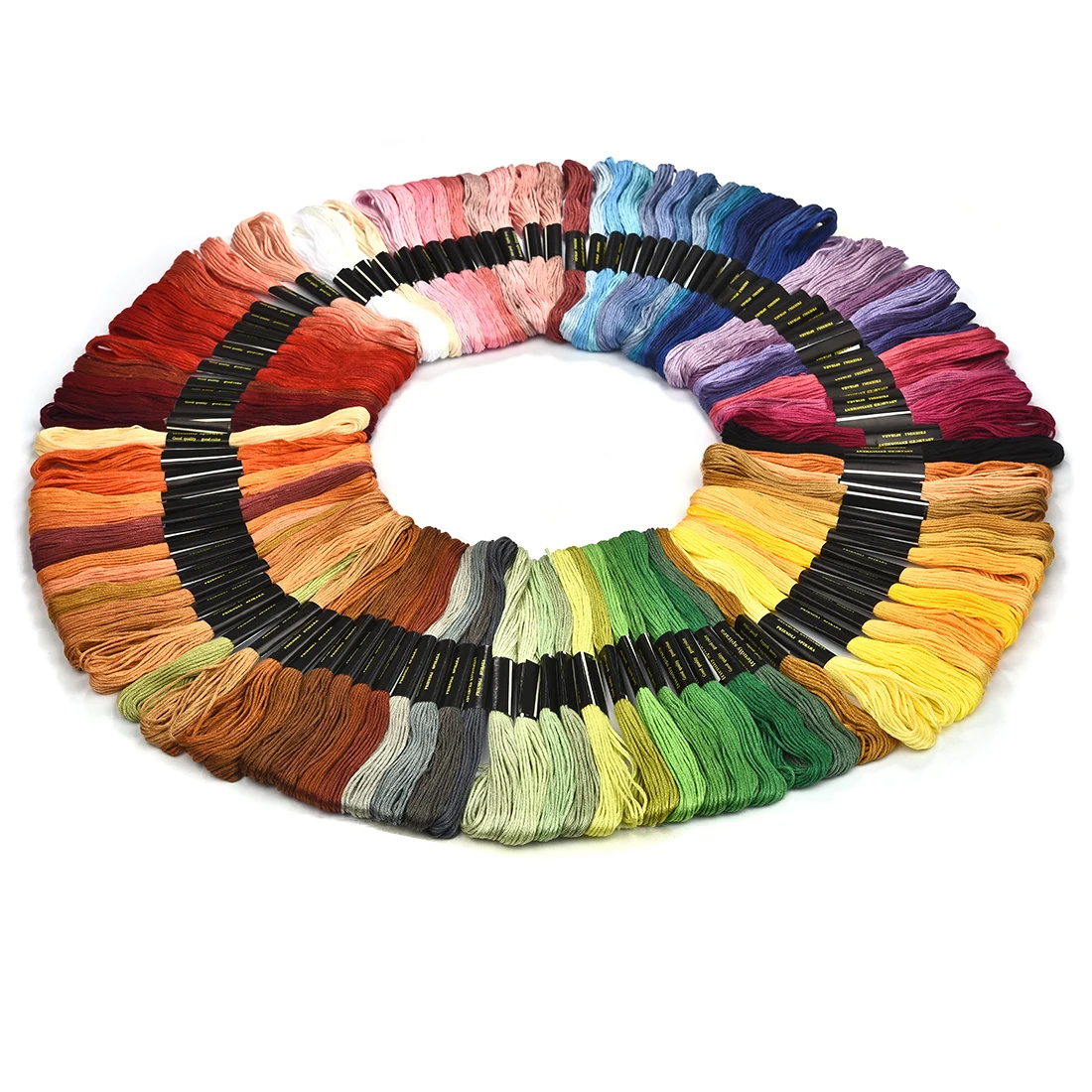Premium Embroidery & Sewing Thread Floss Kit - 8m Rolls, 6-Strand Cotton Skeins, Multi-Pack Options