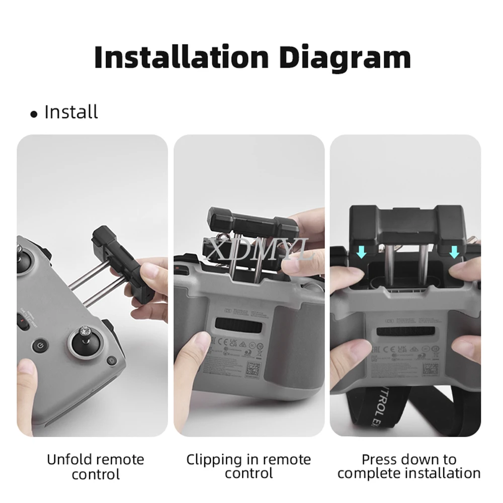 Sangle de télécommande drone en nylon, protection mains, 2 couleurs