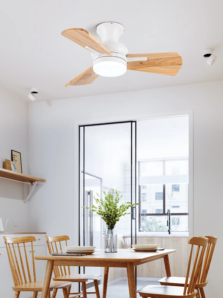 

Ceiling Fan Light Ceiling Fan Light Dining Room Bedroom Solid Wood Light Luxury Home One Modern Simple Remote Cont