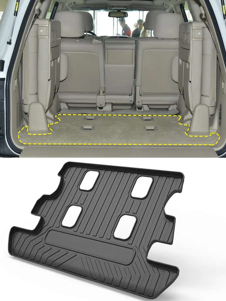 Weathertech Kofferraumwanne Passend Für Toyota Land Cruiser V8 J200 7-Sitzer 2008-19 Schwarz CargoLiner - View #9