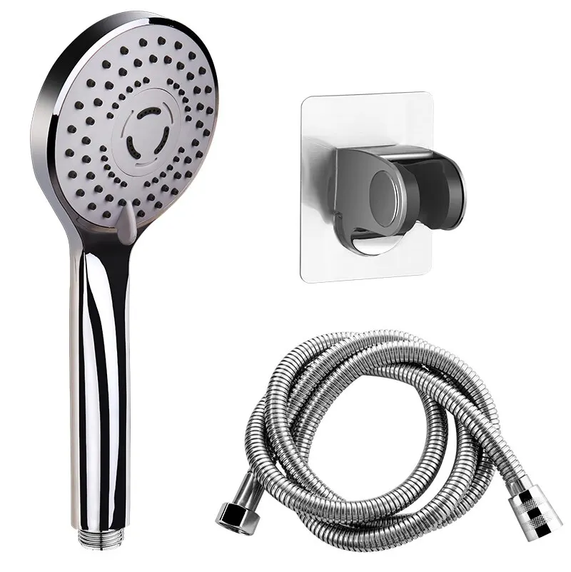 Shower Nozzle Bathroom Pressurized Hand Shower Package Accessories Shower Nozzle Large Water Output 5 Models Universal Adaptation Save Water