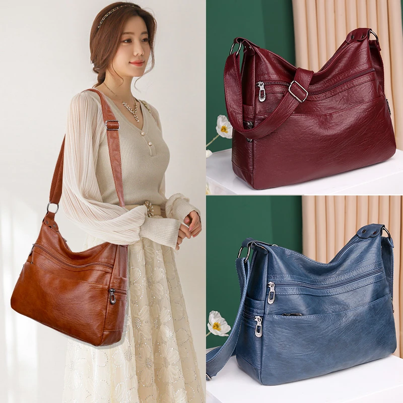Women's Bag Leather Luxury Bag | Women's Leather Shoulder Bag - Luxury Pu  Leather - Aliexpress