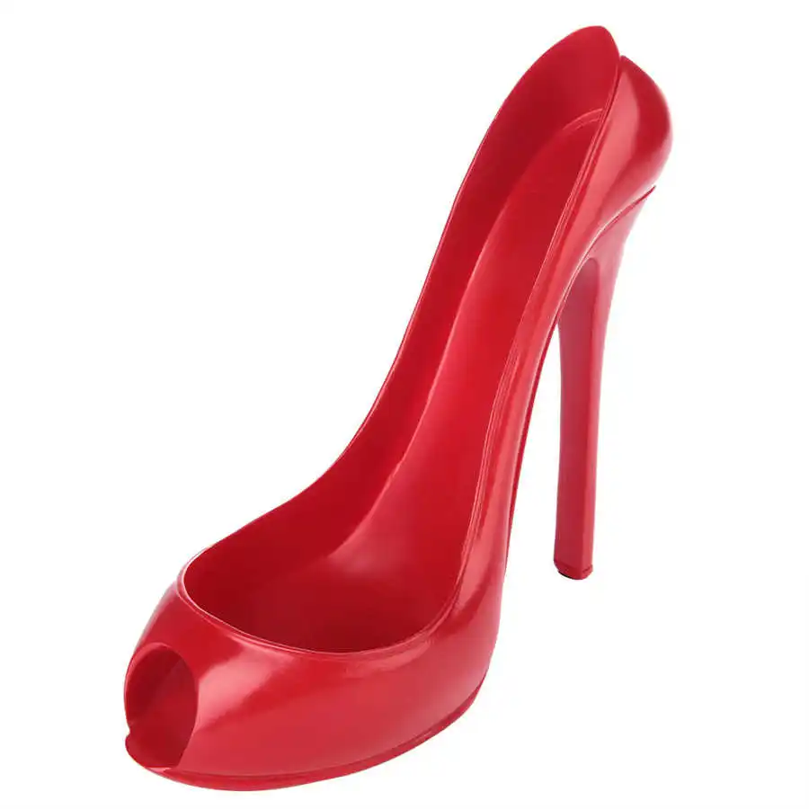 High Heels Shape Decanter High Heel Shoe Wine Bottle Holder Storage Wine Rack Home Decor Kitchen Red Rack wine glass holder rack