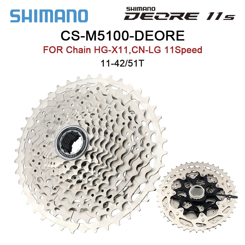 SHIMANO DEORE M4100/M5100/6100 10/11/12v Cassette Sprocket CS-M4100/M5100/6100 10-12 Speed K7 for MTB bike bike sprocket