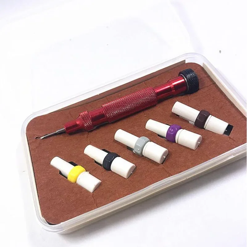 1 Set 0.8mm-1.6mm Watch Screwdrivers with Extra different Bits for Watch Repair Tool