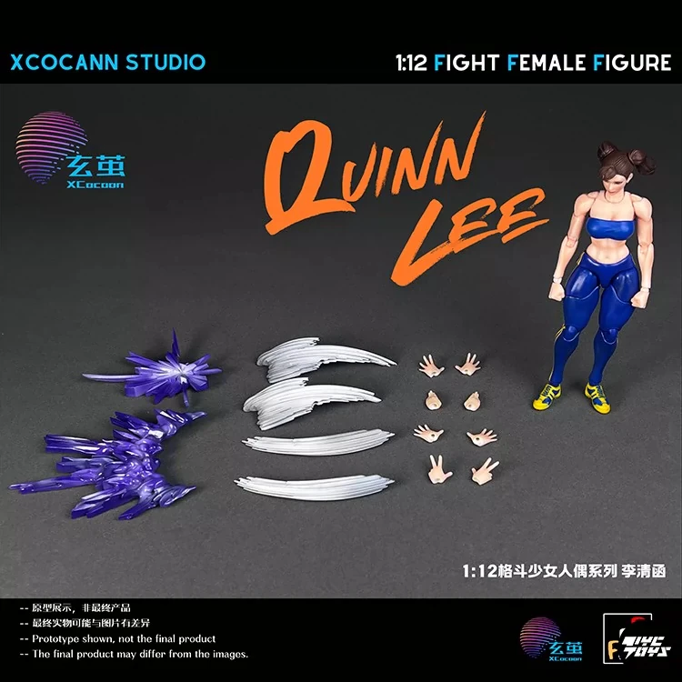 In Stock PJ01 1/12 Scale Meatball Head Fighting Girl Li Qinghan