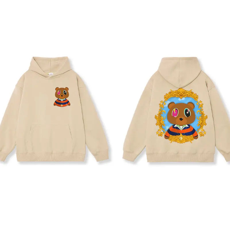 Rapper Kanye West Hip Hop Oversized Hoodies Men's Women's Clothing Funny Graphic Print Sweatshirts Streetwear Fleece Pullover