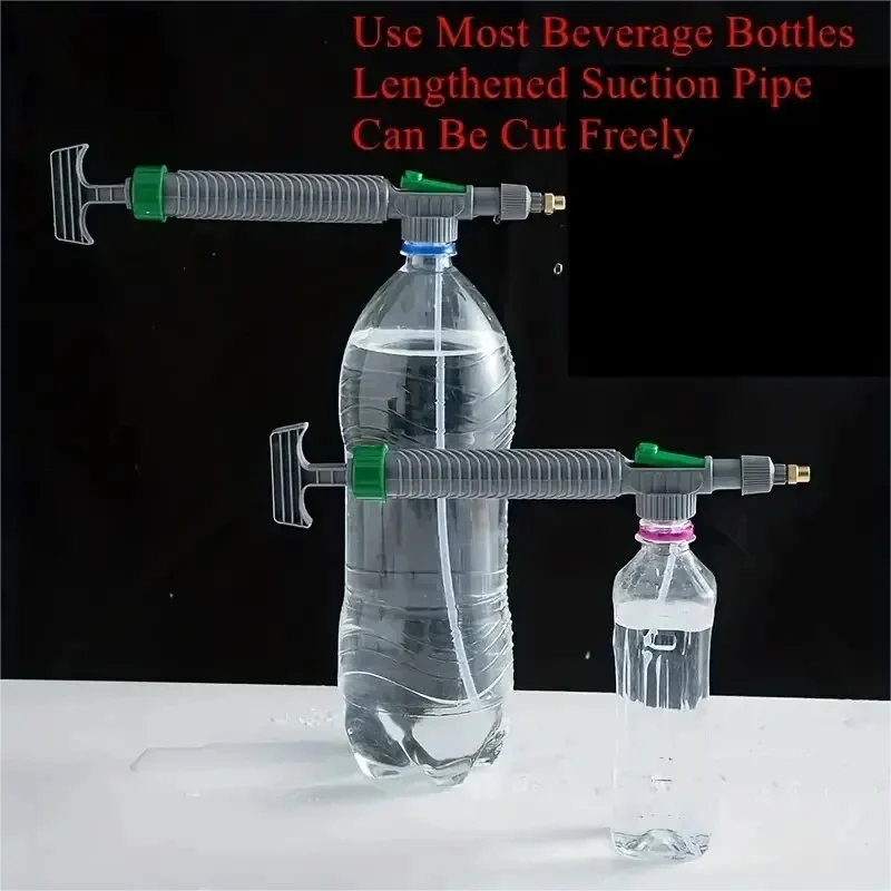2pcs Manual High Pressure Sprayer Adjustable Pull Out Type Drink