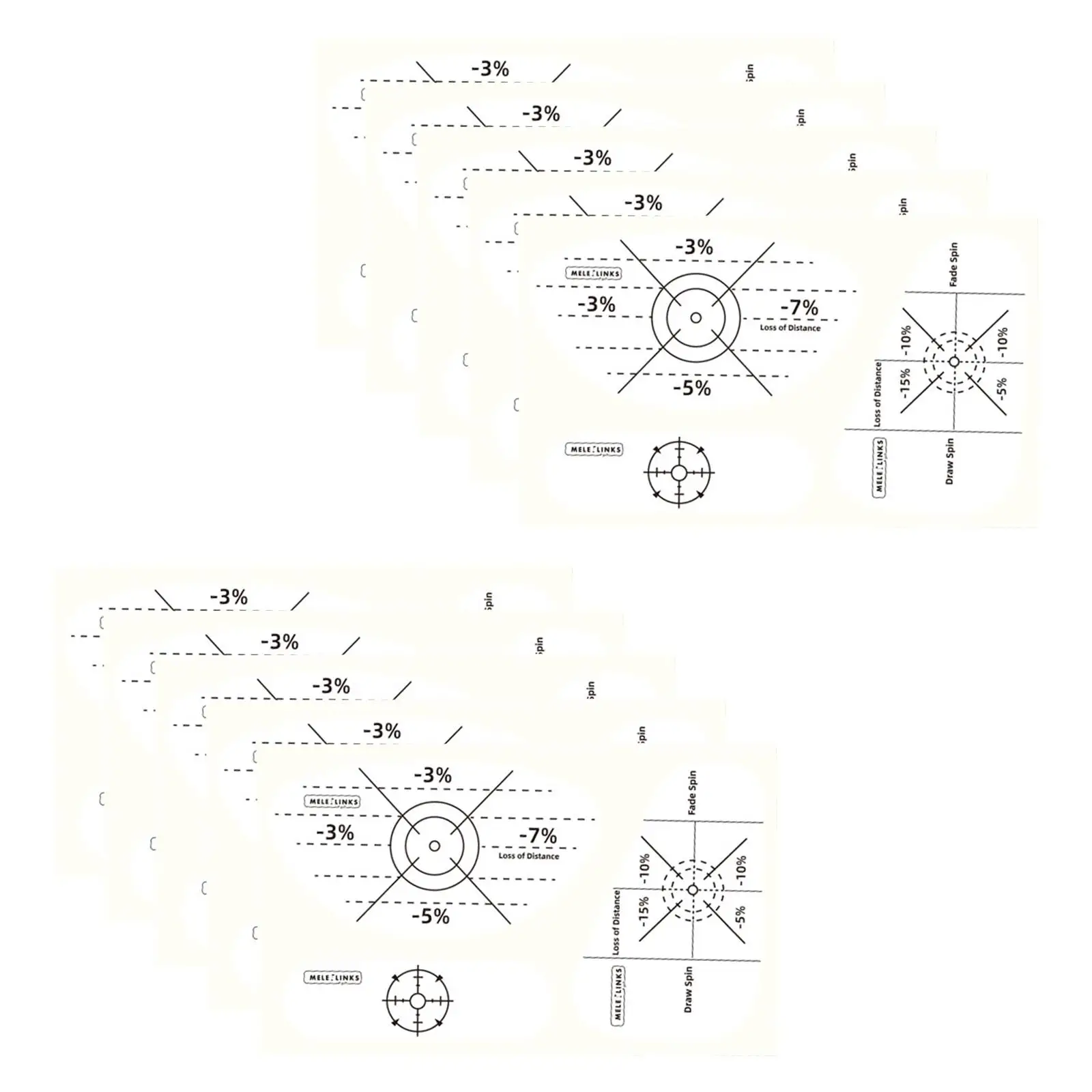 

10 шт., лента для гольфа