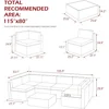 7 Piece Outdoor Patio Furniture Set, Outdoor Sectional Conversation Furniture Chair with Coffee Table 3