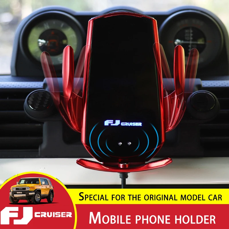 

For Toyota FJ Cruiser Mobile Phone Holder Car Aromatherapy Phone Holder Auto Wireless Charging Mobile Phone Holder Accessories