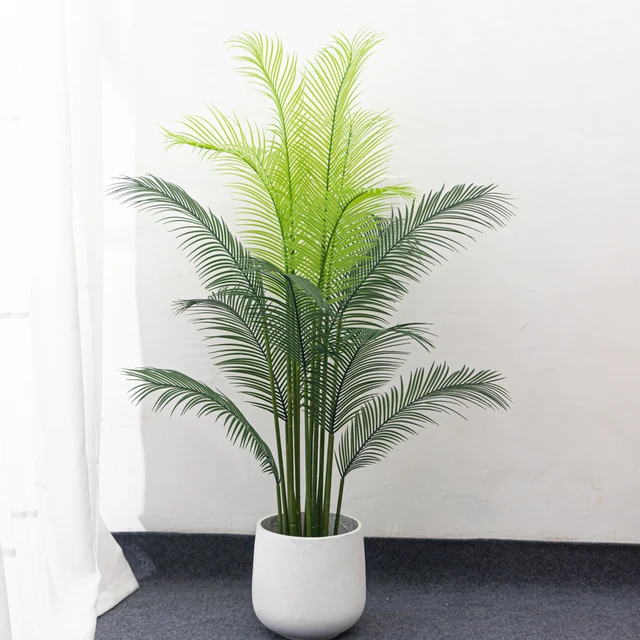 Palmera Artificial grande con maceta, planta falsa en maceta, hoja de  plástico, Monstera Tropical, decoración para el hogar, jardín, sala de  estar, 140/165cm - AliExpress