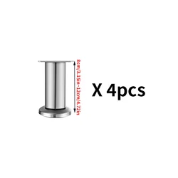 Set of 4 Adjustable Furniture Support Legs for Sofas, Cabinets, and Tables (8 - 12cm(4pcs))