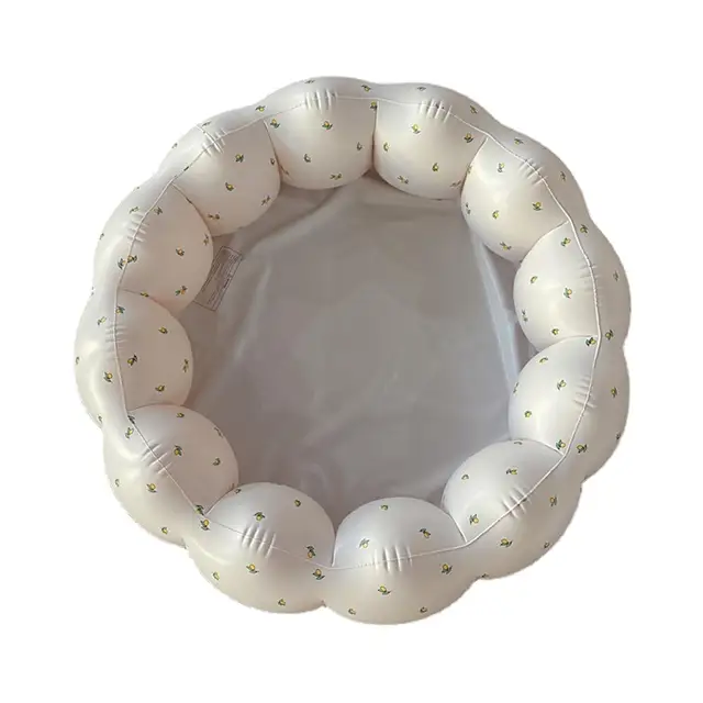 Piscine gonflable pour bébé en PVC souple en forme de pétale rond, 90x25cm, pour les tout-petits, bain, piscine extérieure pour s'amuser à faire des éclaboussures 1