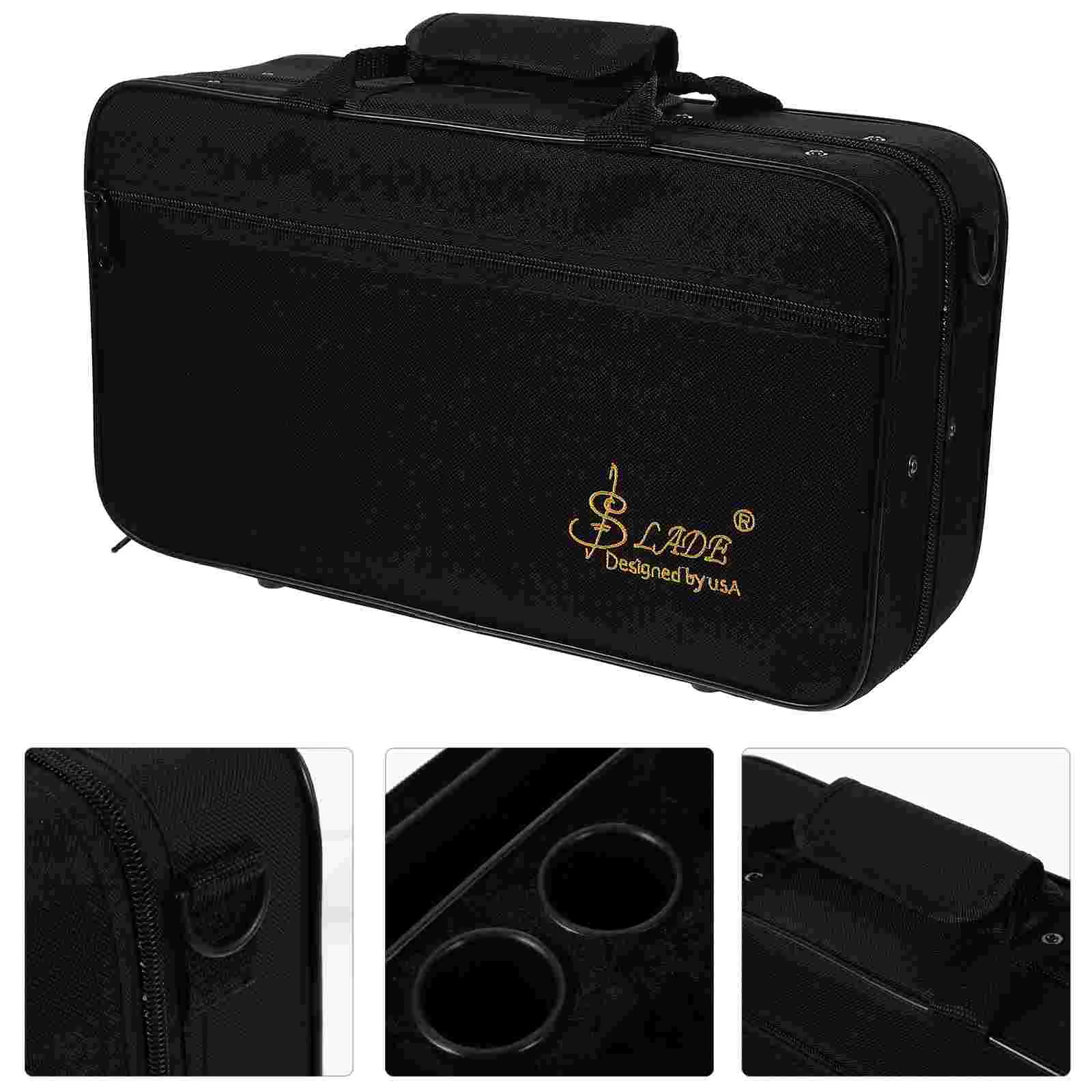 

Black Cloth Clarinet Case Bolsas De Almacenamiento Storage Bag Woodwind Musical Instrument Oxford Carrying Pockets