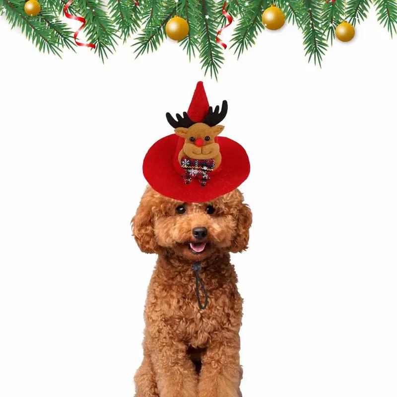 Tanio Kot kapelusz dla św. Mikołaja Plushy Pet Christmas Hat sklep