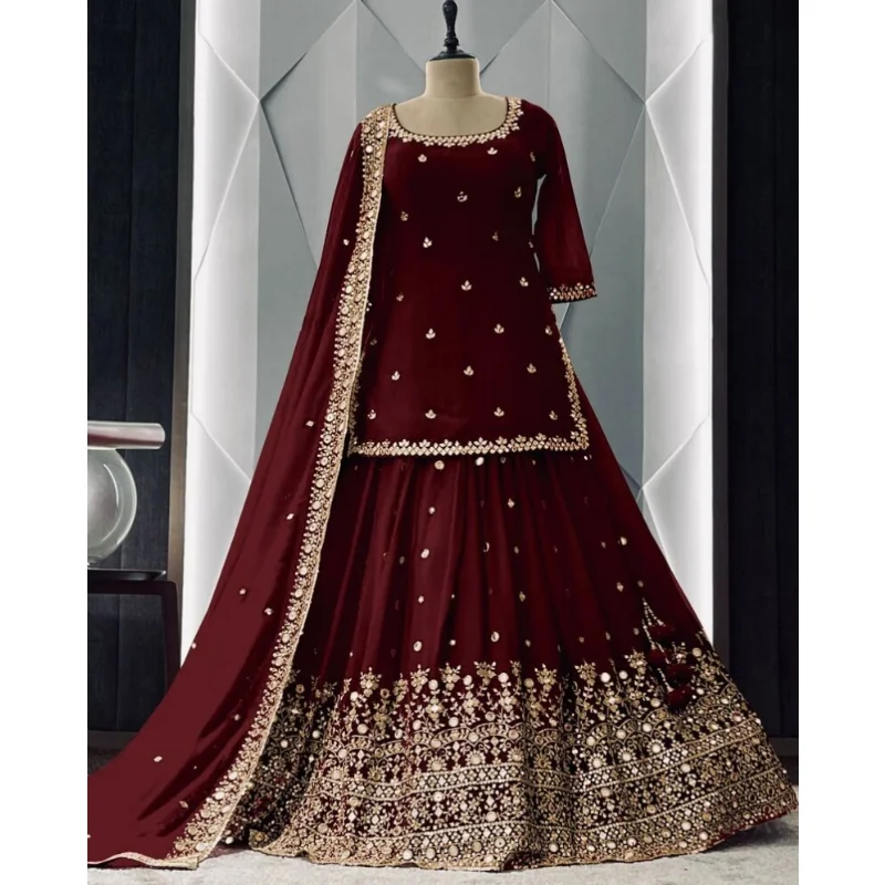 Индийское свадебное зеркало Lehnga