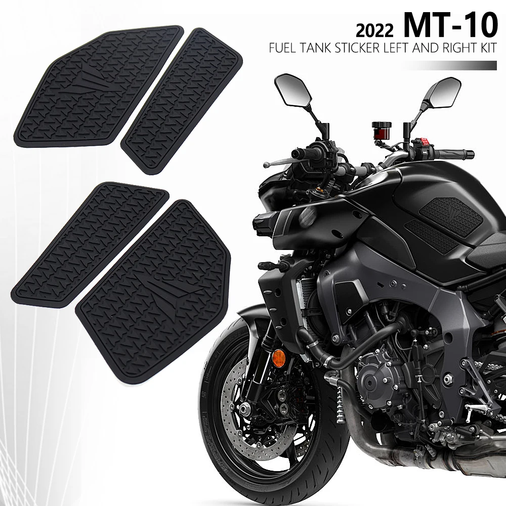 New Motorcycle For Yamaha MT-10 MT10 mt10 Tankpad Anti-Slip Tank Pad Protection Stickers SIDE TANK PADS Traction Pad 2022 2023