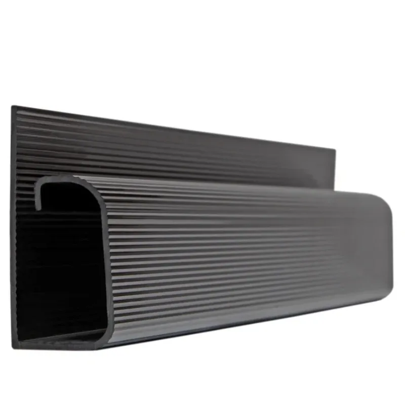 PVC Waterproof Cable Management Accessories J Channel Desk Cable Organizer Black Protecter Under Desk Tv Background