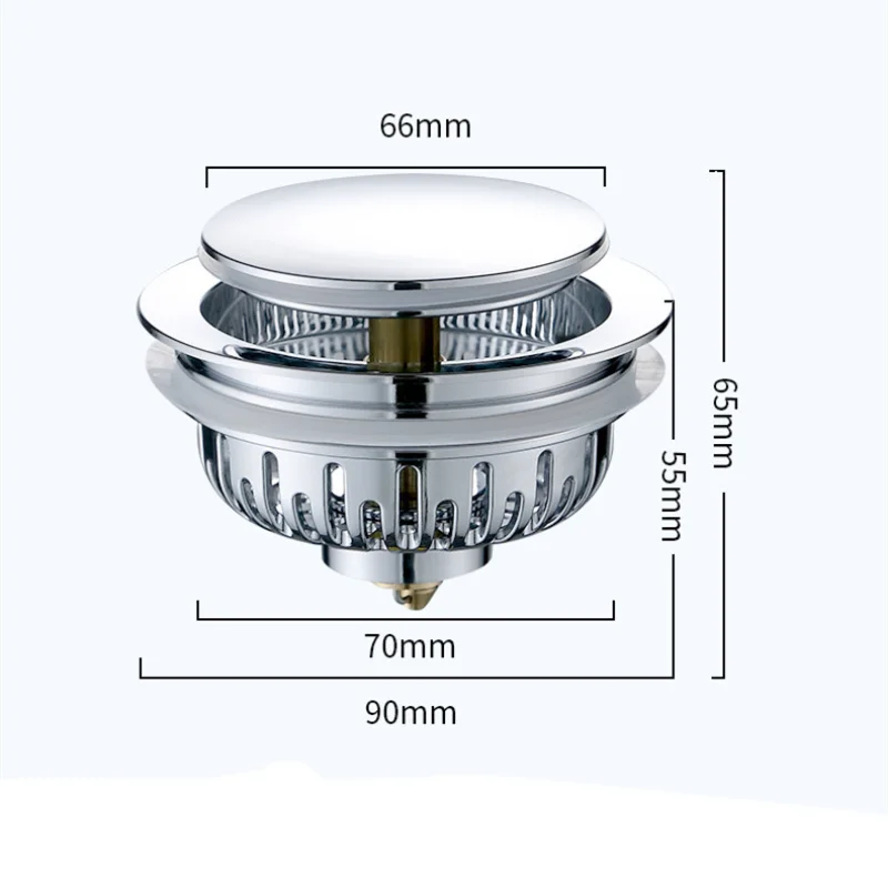 1/2 Pièces Filtre D'évier Ménager Attrape cheveux Bouchon De