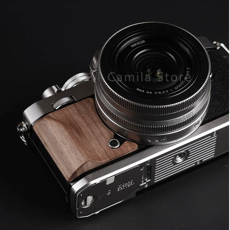 Nikon zfcカメラグリップ,頑丈な木材,ポータブル,交換用