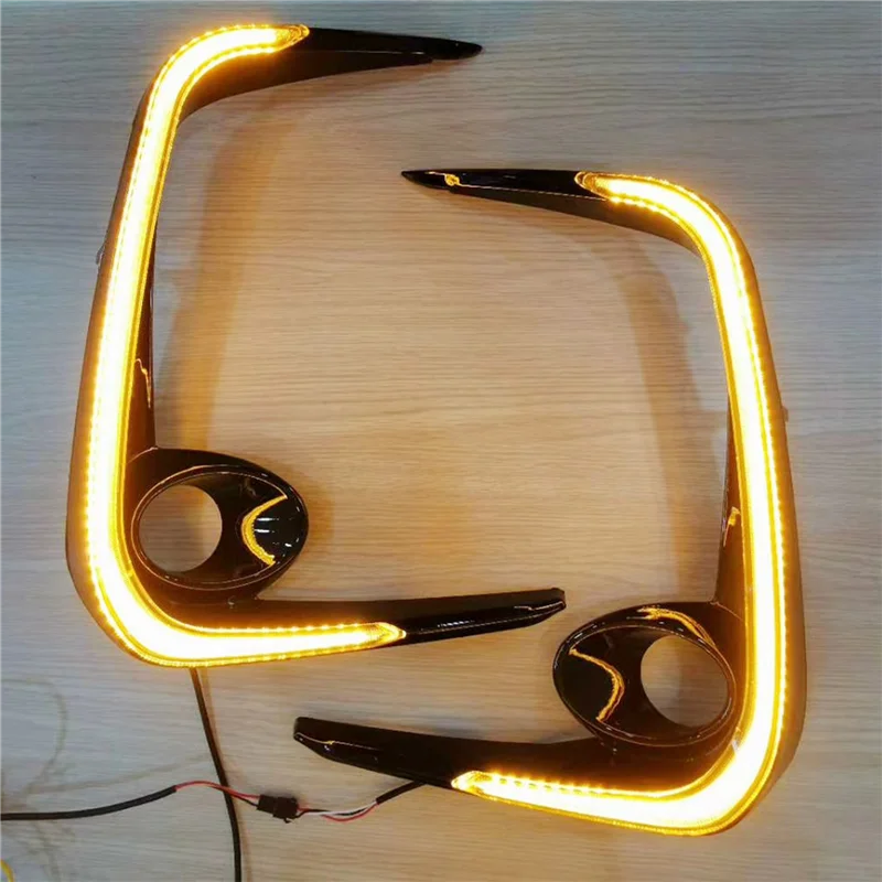 

Car LED DRL Daytime Running Lights Turn Signal Lights Fog Lights Decorative Bumper Lights for Toyota Corolla 2019-2021