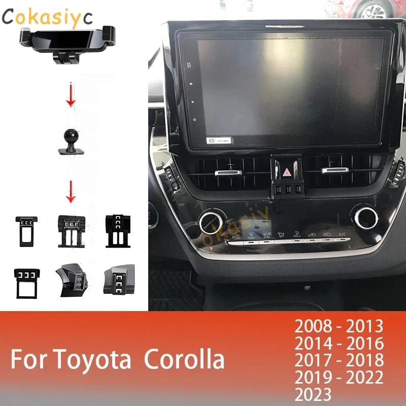 자동차 전화 홀더 Toyota Corolla 2008-2023 용 모바일 마운트 스탠드..