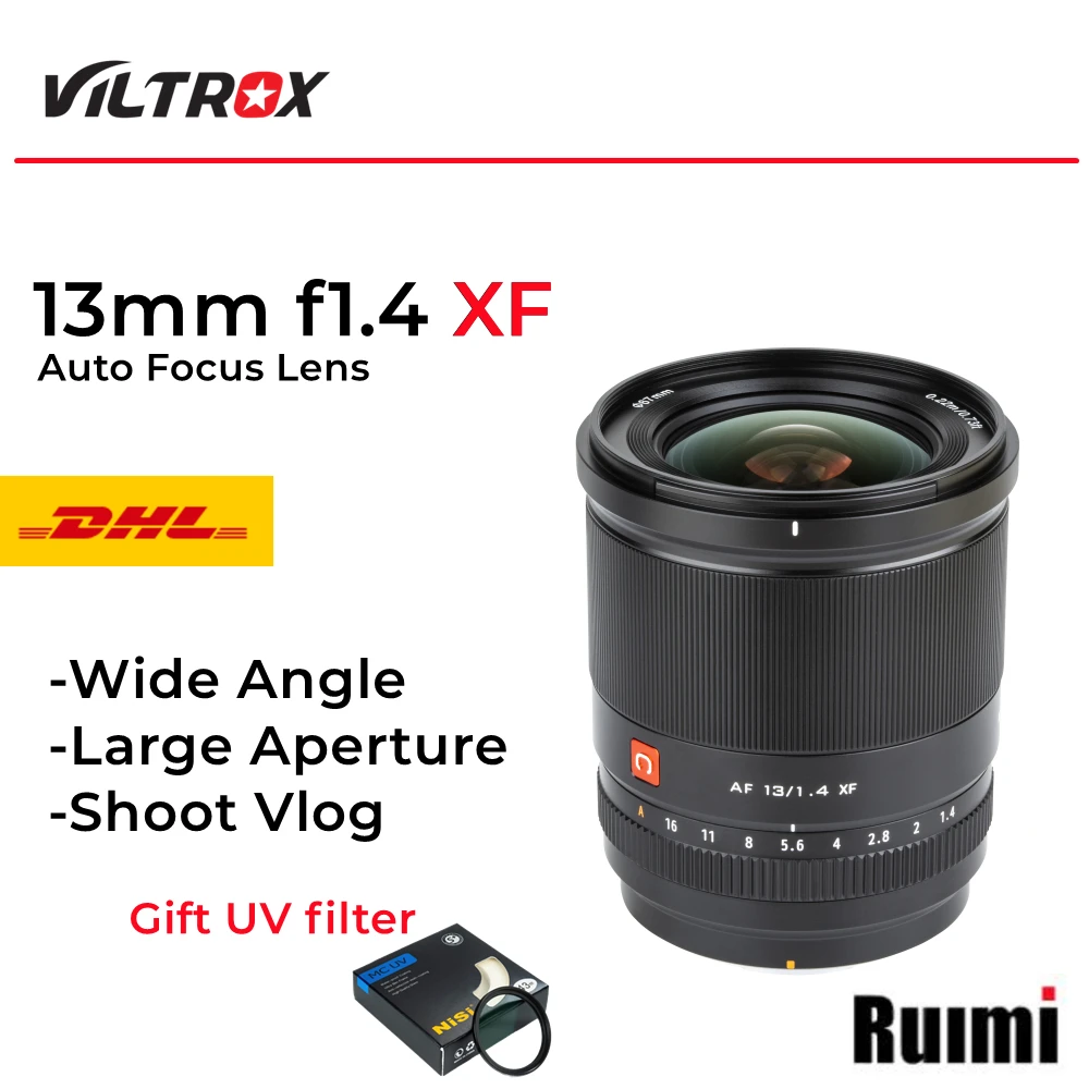 Viltrox 13mm F1.4 Auto Focus Wideangle Prime Large Aperture Apsc Lens