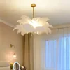 Modern Feather Chandelier Home Decor Ceiling Lamp LED Pendant Light Nordic Lustre Chandeliers Living Room Pendent Ceiling Light 6