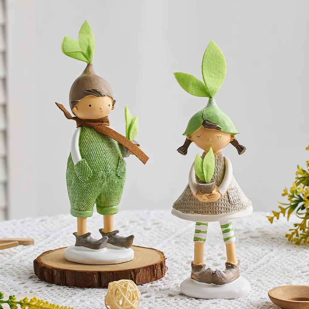 

Country Style Living Room Decor Fairy Statues Creative Home Decoration Elf Sculptures & Figurines Desk Accessories Resin Crafts