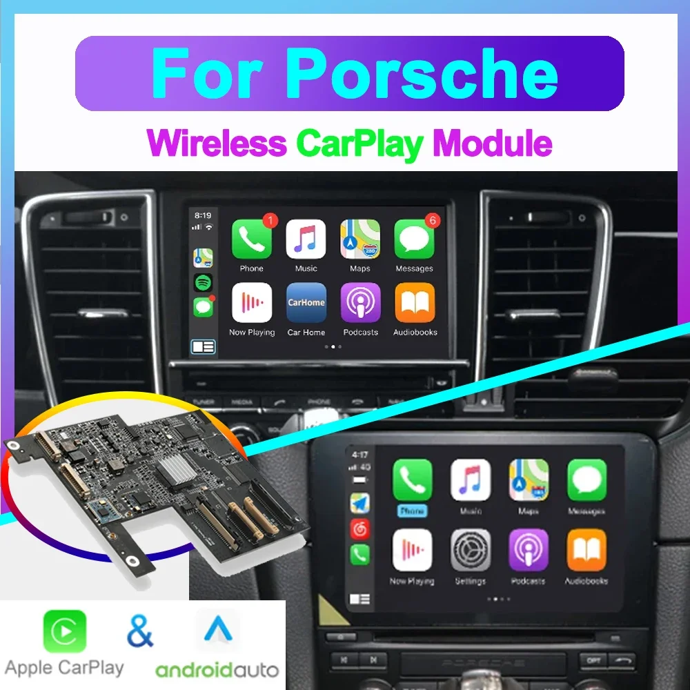 

Screen Upgrade Decoder Box MuItimedia CarPlay Interface for Porsche Cayenne Macan Boxster 911 PCM 3.1 PCM3.0 Android Auto