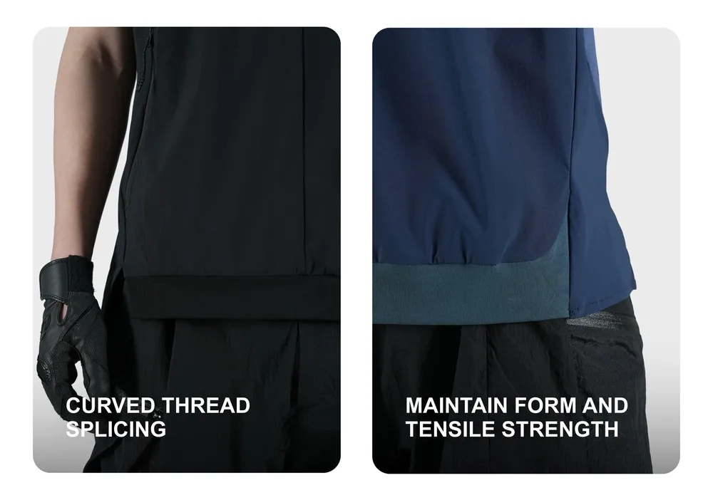 Reindee Lusion 25ss 3d structure quick drying t-shirt UPF50+ anti pilling combined materials techwear gorpcore
