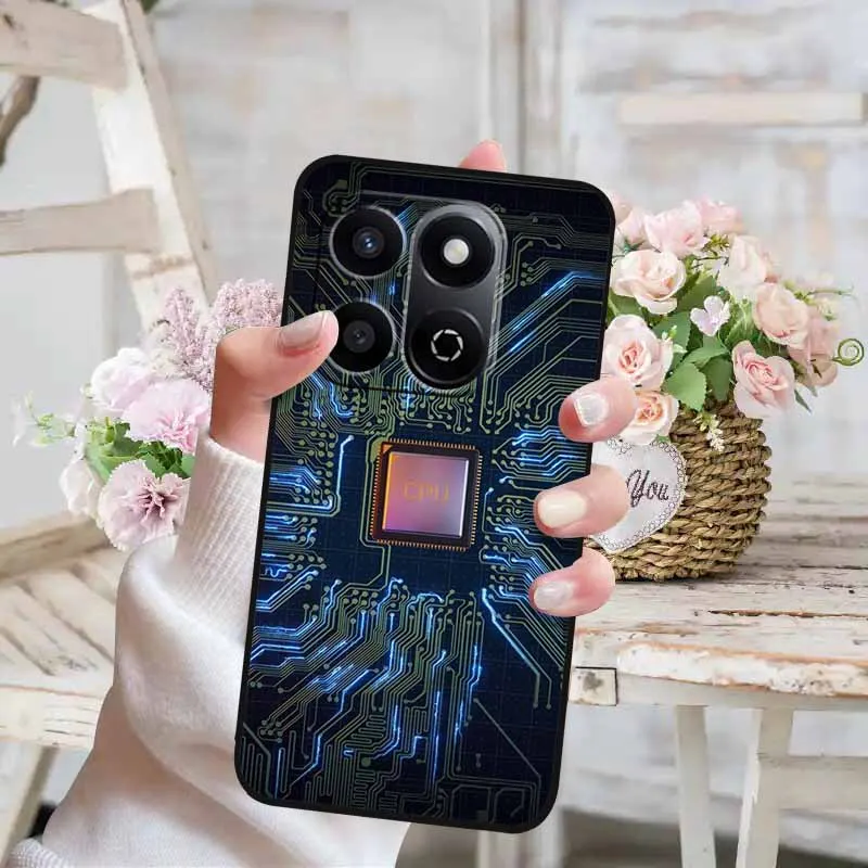 Cute Cat Design Soft Silicone Phone Case - Lovely Painted TPU Back Cover