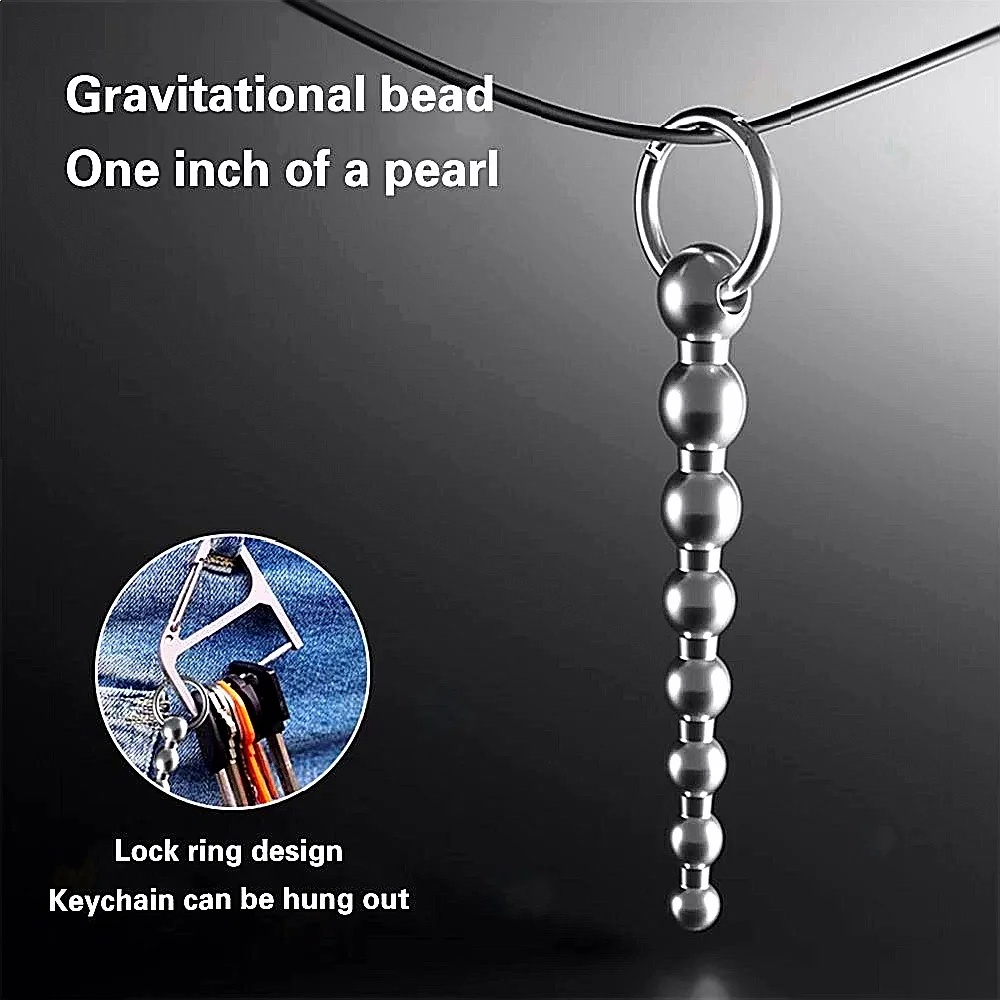 Roestvrijstalen urethrale massagekralen, functioneert als SM-inbrengkatheter in combinatie met een metalen penisplug voor mannelijk seksspeeltje._voghion.com