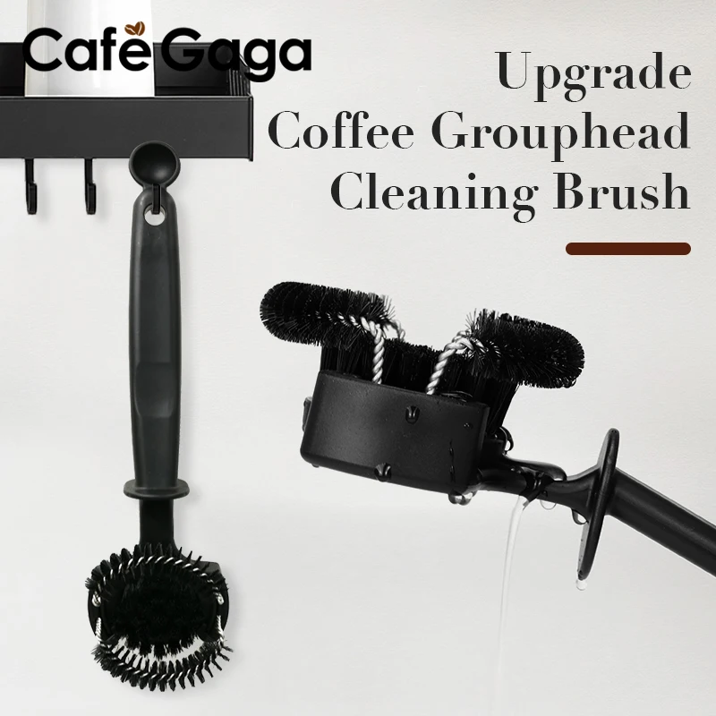 (Manche Court A0001 14cm)Brosse De Nettoyage Pour Machine à Café Brosse En