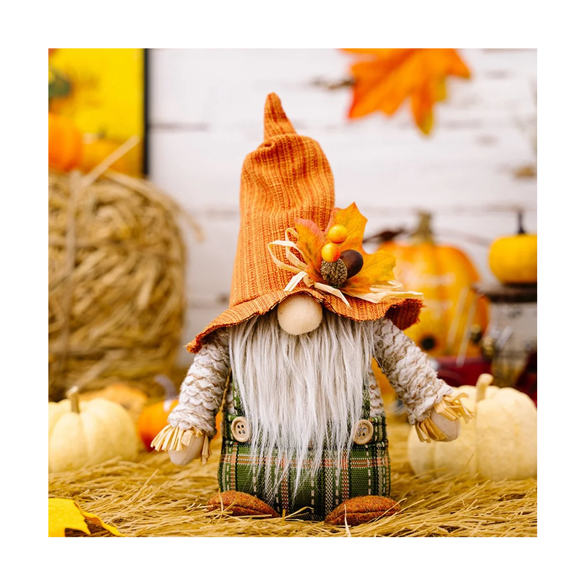 

Thanksgiving Day Harvest Festival Fisherman'S Hat Rudolph Doll Ornaments Fall Gnome Plush Elf Doll Gifts Male